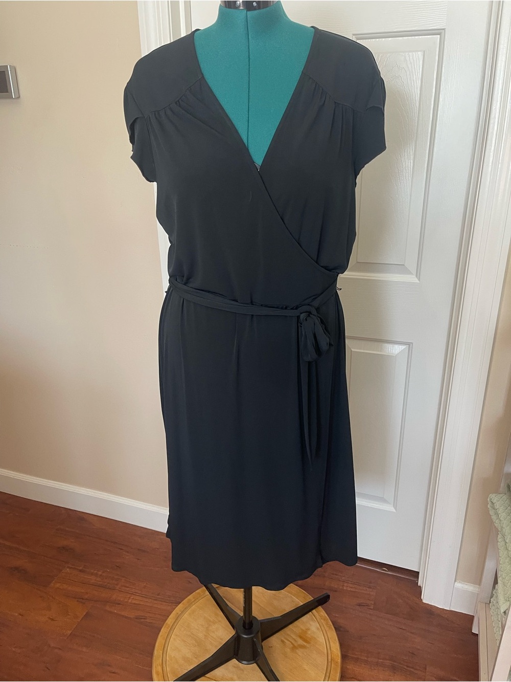 Merona Black wrap dress XXL - Picture 5 of 16
